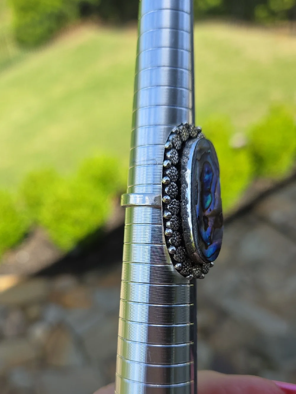 Abalone Sterling Silver Ring